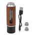Handheld Car Ashtray with Cigarette Lighter No Leakage Portable Mini Car Cigarette Holder 50mAh Silver