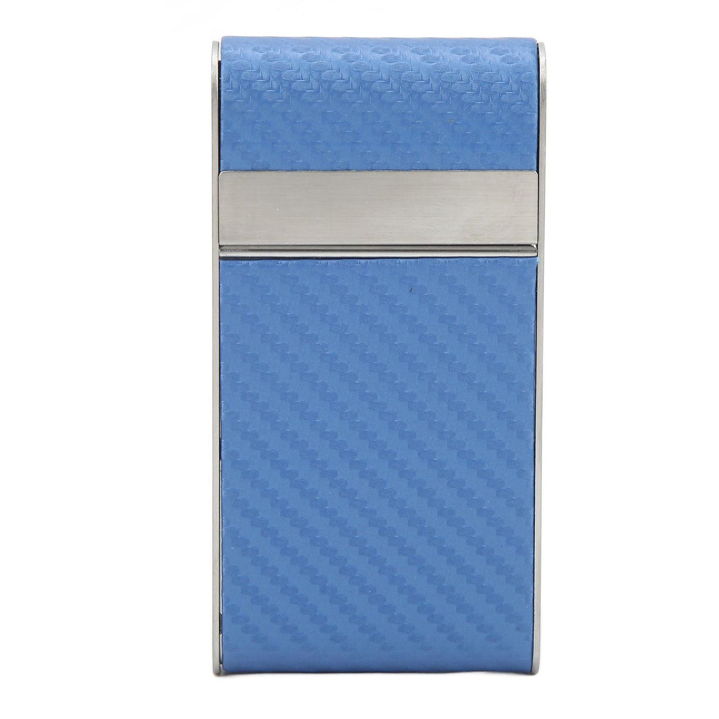 Metal Cigarette Case Waterproof Dustproof Slim Cigarette Box for 20pcs Fine Cigarettes Blue