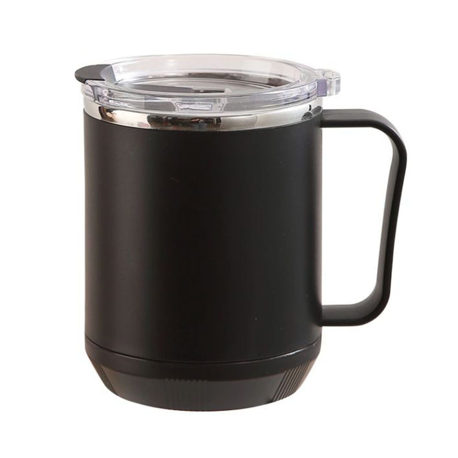 Coffee Mug 460ml 304 Stainless Steel Liner Leakproof Elegant Portable Mug for Outdoor Activities Black