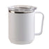 Coffee Mug 460ml 304 Stainless Steel Liner Leakproof Elegant Portable Mug for Outdoor Activities White