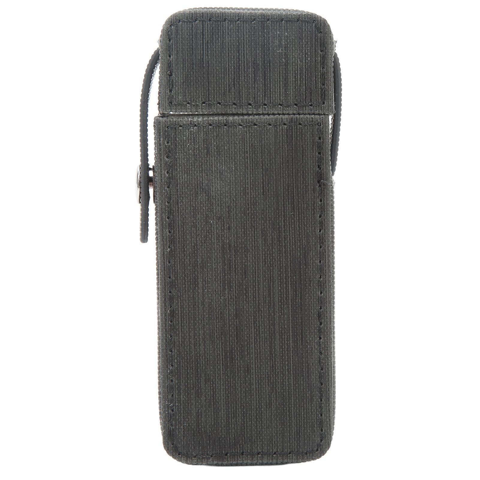Cigarette Case PU Waterproof Buckle Design Retro Delicate Cigarette Box Gifts for Men Black