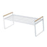 Cabinet Storage Shelf Rack Layered Storage Easy to Install Multifunction Counter Organizer Shelf for Seasoner Bowl Large White