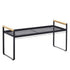 Cabinet Storage Shelf Rack Layered Storage Easy to Install Multifunction Counter Organizer Shelf for Seasoner Bowl Small Black
