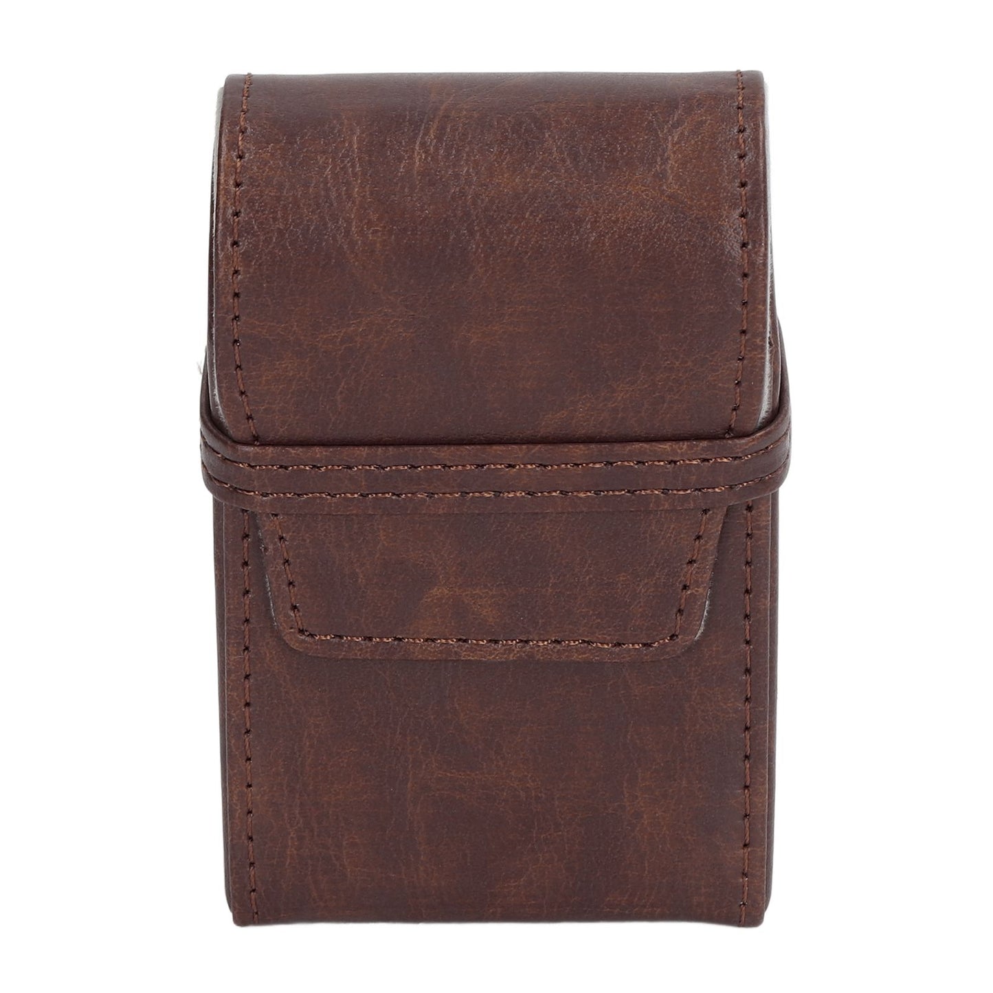 PU Leather Cigarette Box 20 Capacity Pressure Resistant Portable Cigarette Case Holder Cigarette Case for Women Men Coffee