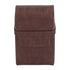 PU Leather Cigarette Box 20 Capacity Pressure Resistant Portable Cigarette Case Holder Cigarette Case for Women Men Coffee