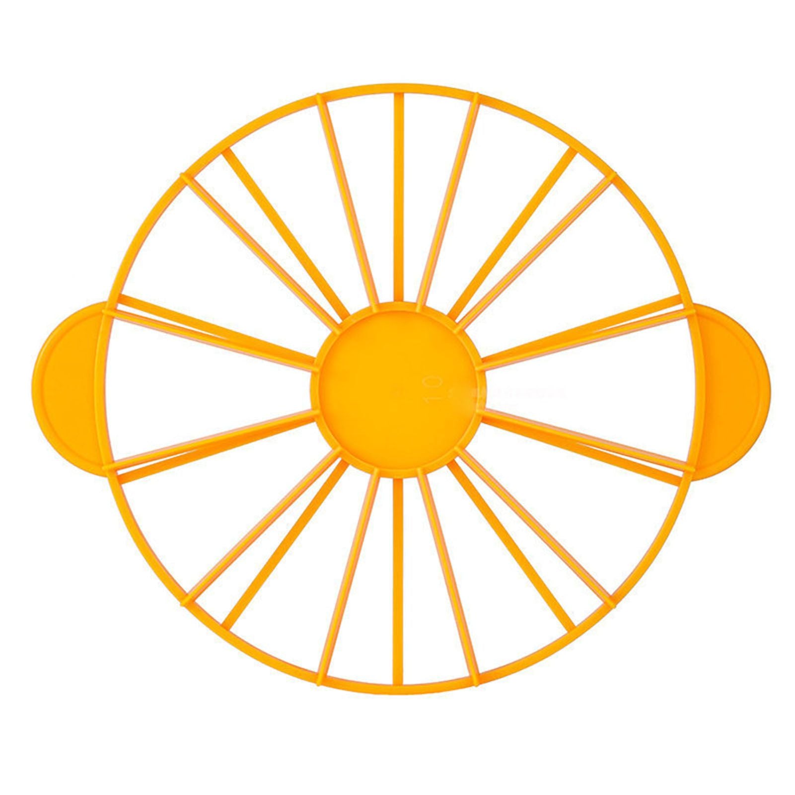 Cake Portion Marker Food Grade Round 10/12 Piece Cake Slice Marker Equal Portion Cutter Bread Cake Divider Baking Tool Yellow 126g/4.4oz（280）