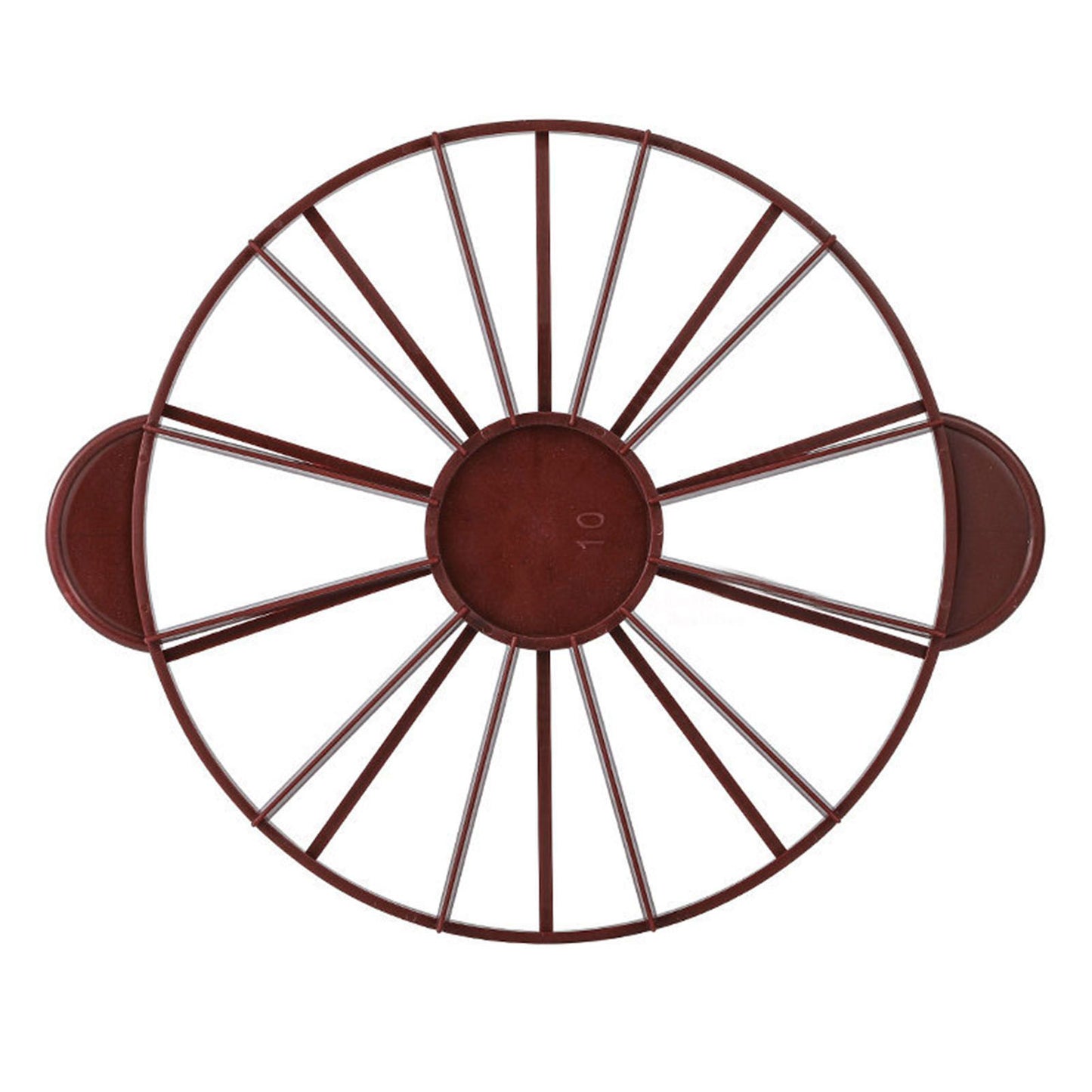 Cake Portion Marker Food Grade Round 10/12 Piece Cake Slice Marker Equal Portion Cutter Bread Cake Divider Baking Tool Dark Red (Brown) 126g/4.4oz（280）