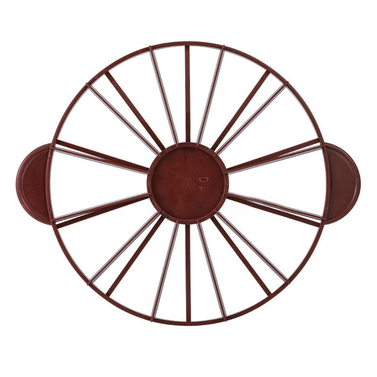 Cake Portion Marker Food Grade Round 10/12 Piece Cake Slice Marker Equal Portion Cutter Bread Cake Divider Baking Tool Dark Red (Brown) 126g/4.4oz（280）