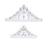 2 Pcs Crown Cutters Set Princess Crown Mold Tiara Cutter Cake Decorating Mold for DIY Birthday Party Dinner