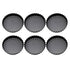6 Pcs Mini Cake Mould with Removable Bottom 3 Inch Egg Tart Mould Muffin Pans Black Round for Dessert Baking Cooking