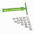 Green Clay Extruder Stainless Steel Clay Extruder Fondant Cake Sculpture Polymer Clay Tools Cake Decorating Tools