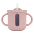 Silicone Sippy Cups Double Handles Lightweight Toddler Training Cup with Tight Leakproof Cover for Home Travelling Pink