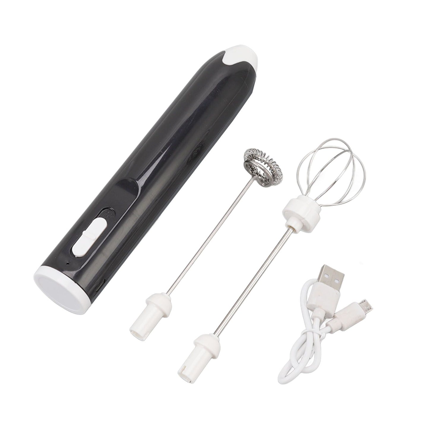 Electric Egg Beater Portable Multi Gears Milk Frother Rechargeable Kitchen Restaurant Coffee Cream Mixer