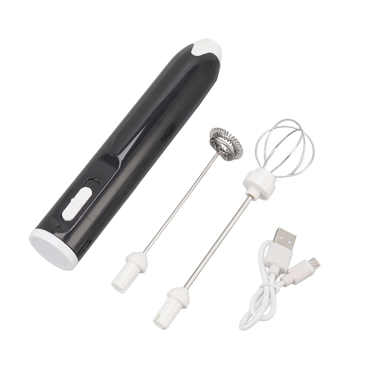 Electric Egg Beater Portable Multi Gears Milk Frother Rechargeable Kitchen Restaurant Coffee Cream Mixer