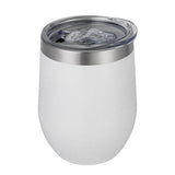 Stainless Steel Thermal Cup Large Capacity Non Slip Outdoor Portable Thermal Coffee Mug Gift White 12oz 360ml