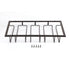 Stemware Holder Black 4 Slot Iron Wire Assembled Design Corrosion Resistant Easy Cleaning Glasses Storage Hanger for Bar