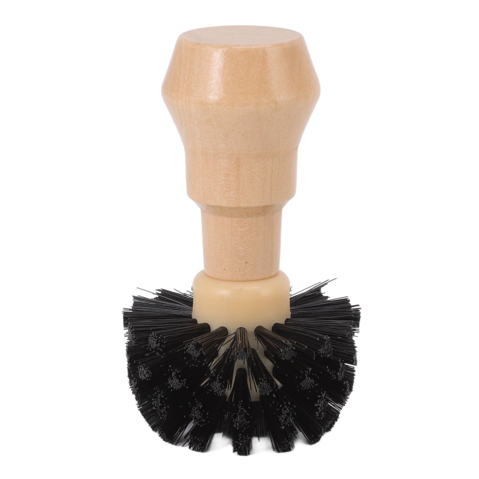Portafilter Cleaning Brush Professional Portable Coffee Tamper Cleaning Brush with Wooden Handle for Kitchen Tool 58mm/2.28in