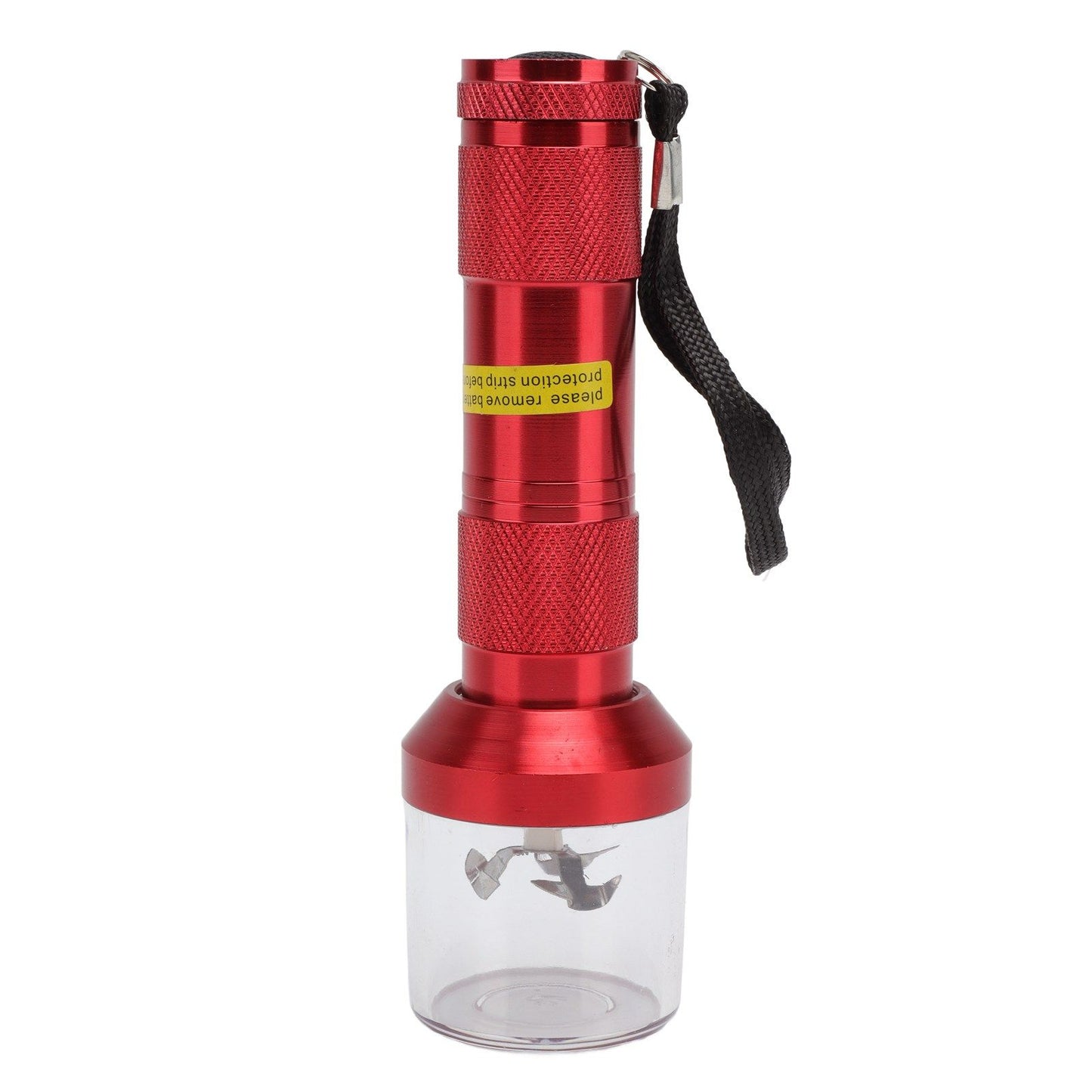 Electric Tobacco Herb Grinder Professional Aluminium Alloy Herb Tabacco Crusher for Herbal Medicine Seasoning Red