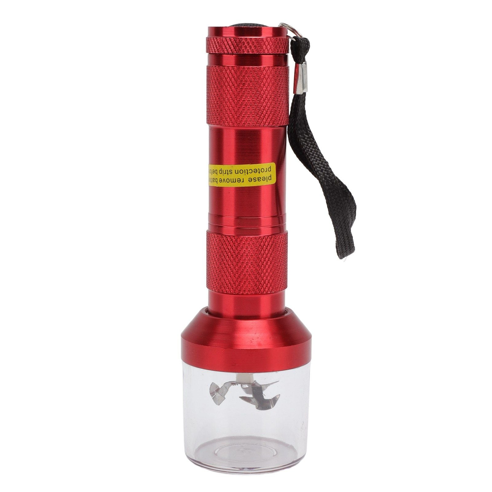 Electric Tobacco Herb Grinder Professional Aluminium Alloy Herb Tabacco Crusher for Herbal Medicine Seasoning Red