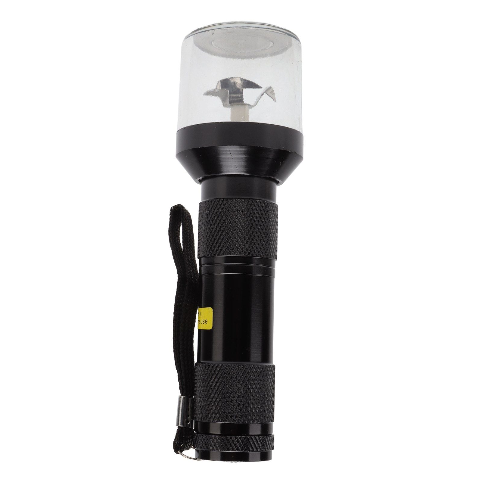 Electric Tobacco Herb Grinder Professional Aluminium Alloy Herb Tabacco Crusher for Herbal Medicine Seasoning Black