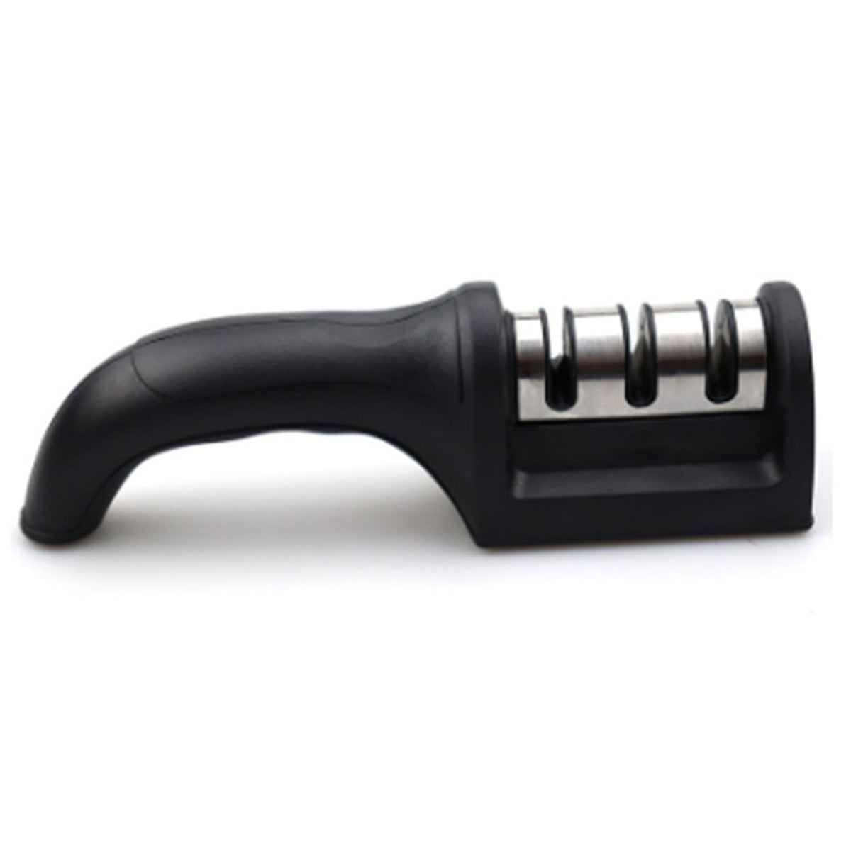 Knife Sharpener 3 Slot Kitchen Knives Sharpen Blade Sharpening Tool for Home Kitchen Black