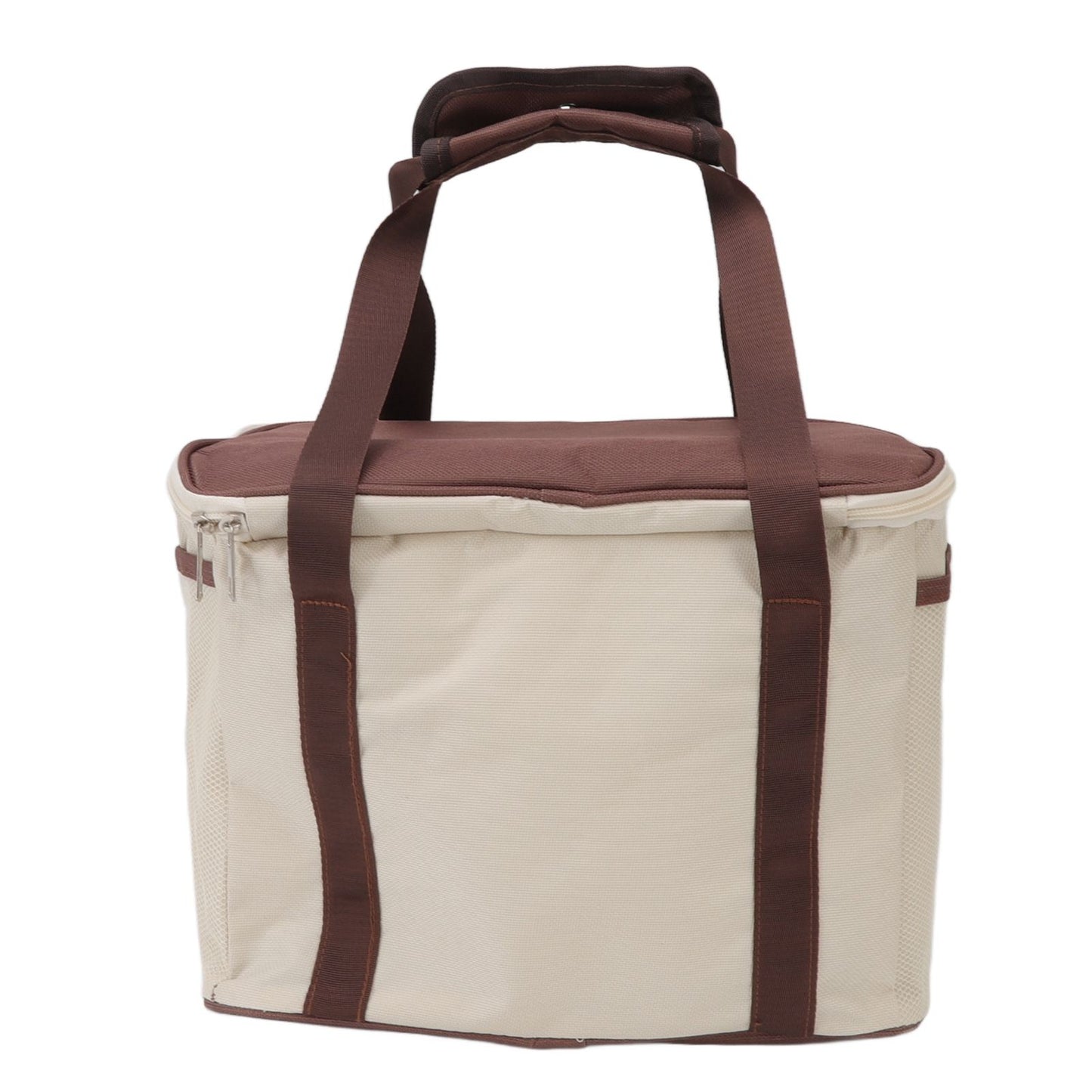 Insulated Lunch Bag Leak Proof Portable Reusable Lunch Box for Students Men Women and Office Workers L Coffee