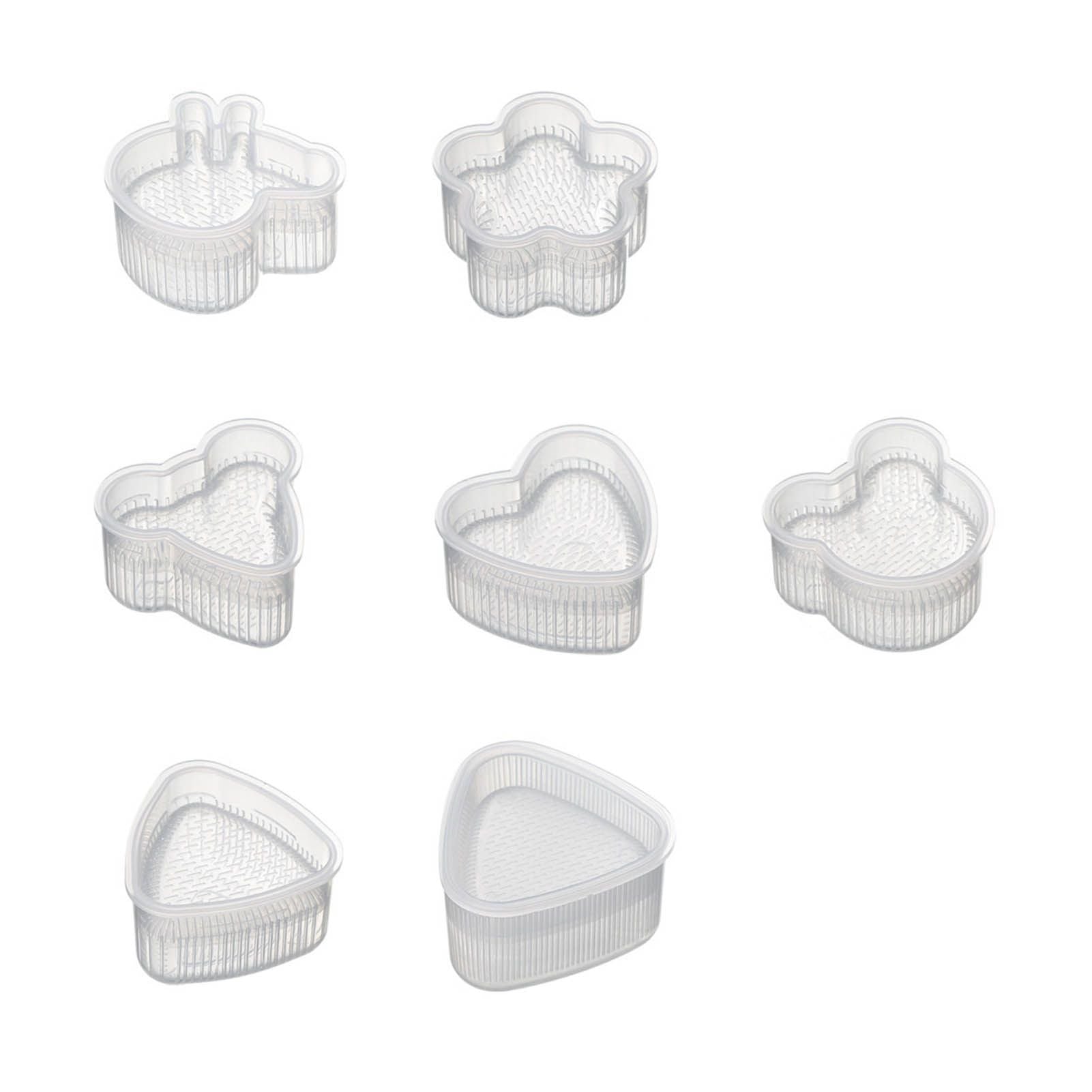 7Pcs Sushi Ball Mold Cartoon Style Food Grade PP Easy Operation Widely Used Sushi Mold for Household Bar DIY