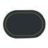 2Pcs Leather Oval Dining Food Mat Oil Proof Insulation Restaurant Table Home Hotel Non Slip Bowl Pad Placemat Black