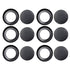 6PCS Removable Bottom Tart Pan Non Stick Coating Carbon Steel Black Quiche Pan for Kitchen