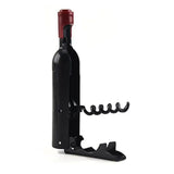 Wine Opener Black Multifunctional Magnet Design Portable Stainless Steel Wine Opener