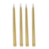 4 Pcs LED Candles Smoke Free Flameless Safe Environmentally Friendly Warm Light Electric LED Taper Candle Gold