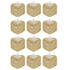 12 PCS LED Candle Lamp Gold Powder Heart Shape Tea Lights Secret Room Props for Christmas Wedding Party
