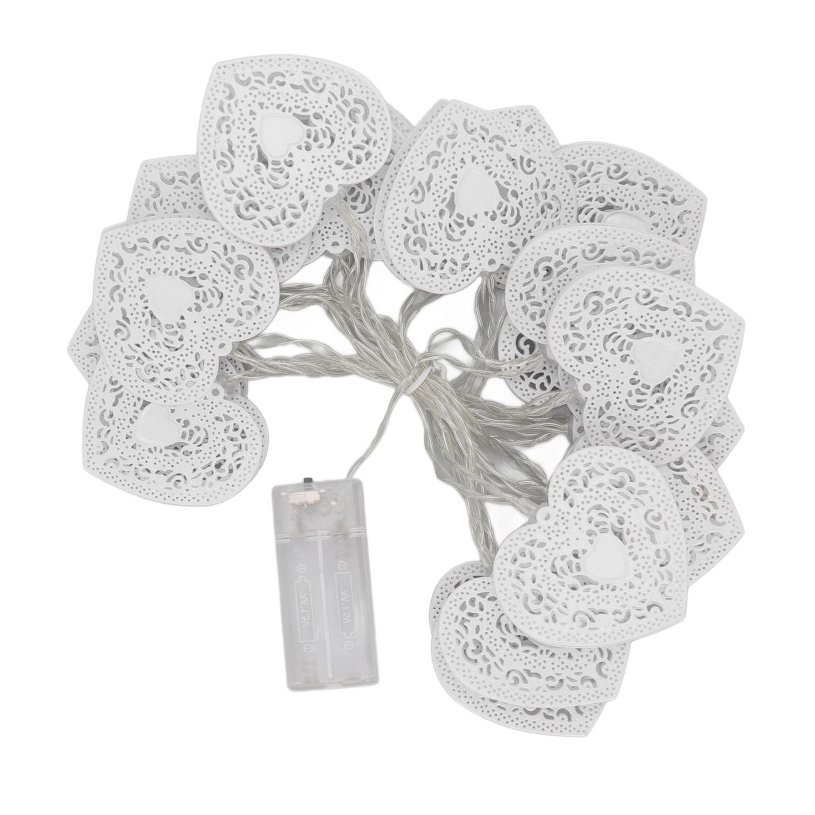 LED Love String Lights Iron 3 Meter Warm 20 Lamp Beads White Decoration Light for Valentine's Day Wedding