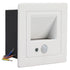 LED Corner Wall Lamp Recessed Warm White Iron Baking Varnish Body Induction Step Light for Stairway 85‑260V