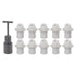 10PCS E14 Lamp Holder ABS with Sleeve High Temperature Resistant Light Socket Base for Home White