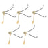 5pcs Pull Chain Switch Exquisite Replacement Ceiling Fan Light Switch Cord for Wall Lamp 250V 125V