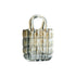 Glass Vase Transparent Hand Basket Living Room Flower Arrangement Creative Bag Fish Tank