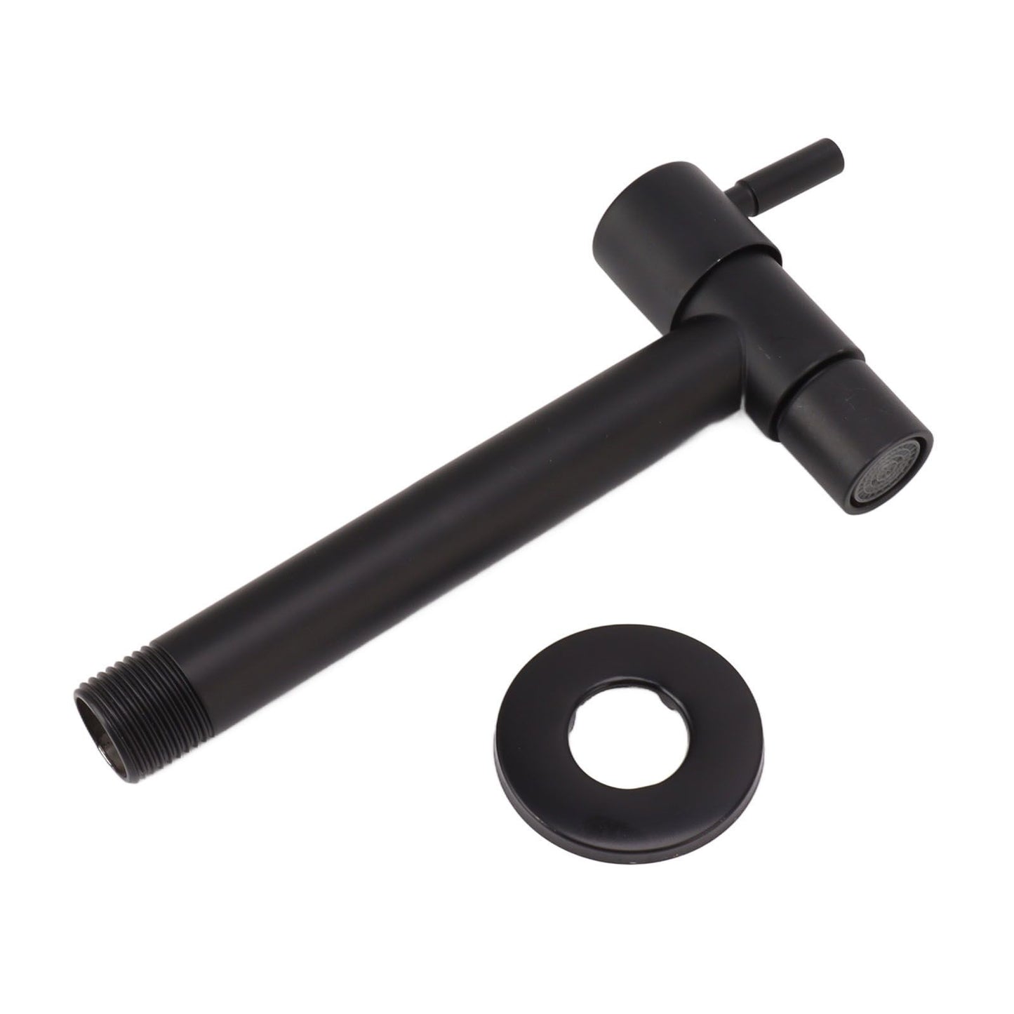 G1/2 Wall Mounted Cold Water Tap 304 Stainless Steel Single Handle Cold Faucet Bathroom Garden Faucet Tap Black for Mop Pool