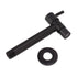 G1/2 Wall Mounted Cold Water Tap 304 Stainless Steel Single Handle Cold Faucet Bathroom Garden Faucet Tap Black for Mop Pool