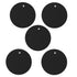 5PCS Silicone Trivet Mats Round Multipurpose Heat Resistant Non Slip Pads Pot Holders for Hot Pot Hot Dishes Black