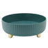 360 Degree Rotating Storage Rack Organizer Round Cosmetic Spice Rack Turntable for Kitchen Cabinet Pantry Small Green