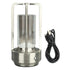 Cordless Table Lamp 3 Colors Stepless Dimming LED Table Lamp Rechargeable Touch Lamp Bedside Nightstand Lamp Silver