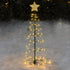 LED Christmas Tree Lights Christmas Tree Spiral String Lamps Xmas Decoration for Garden and Lawn