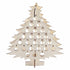 Christmas Advent Calendar Countdown 24 Wooden Christmas Tree Mini Alcohol Holder Wine Bottle Stand Decoration Gifts