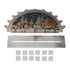 Christmas Santa Acrylic Illuminated LED Candle Bridge Ornament Indoor Christmas Decoration Battery Operated