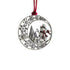 Pewter Christmas Tree Metal Pendant DIY Craft Hanging Decoration for Xmas Tree Home Party