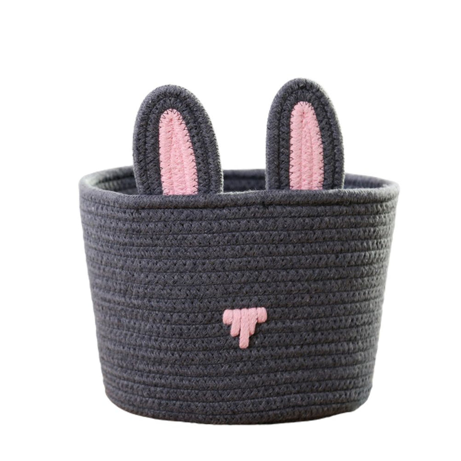 Cute Rabbit Basket Easter Bunny Ear Storage Bag Portable Candy Bag for Storing Cosmetics and Snacks