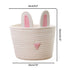 Cute Rabbit Basket Easter Bunny Ear Storage Bag Portable Candy Bag for Storing Cosmetics and Snacks