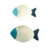 Wood Fish Hanging Ornament Wooden Fish Wall Art Decor for Beach Theme Fish Sculpture