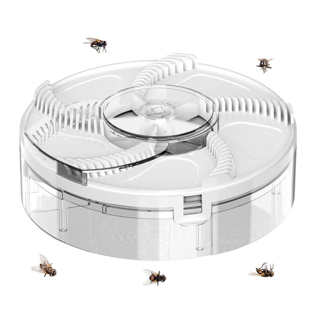 Electric Automatic Rotating Fly Trap Rechargeable Powerful Household Fly Trap for Family Indoor Use